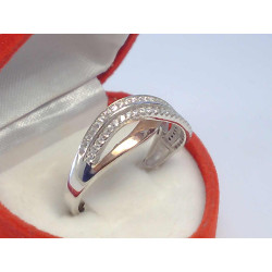 Dámsky prsteň kombinované striebro s kamienkami VPS60330 925/1000 3,30 g