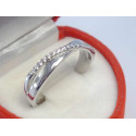Dámsky strieborný prsteň  ródium kamienky VPS60281 925/1000 2,81 g