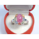 Dámsky strieborný prsteň farebné kamienky ródium VPS57302 925/1000 3,02 g