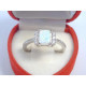 Dámsky strieborný prsteň biely opál zirkóny VPS57260 925/1000 2,60 g