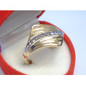 Zlatý dámsky prsteň viacfarebné zlato VP67272 585/1000 2,72 g