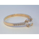 Zlatý dámsky prsteň viacfarebné zlato kamienky VP59147V 14 karátov 585/1000 1,47 g