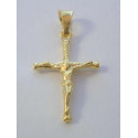 Zlatý prívesok Kríž s Ježišom žlté zlato VI062Z 14 karátov 585/1000 0,62 g