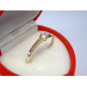 Snubný dámsky zlatý prsteň žlté zlato zirkóny VP52105Z 14 karátov 585/1000 1,05 g