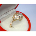 Zlatý dámsky prsteň viacfarebné zlato VP59159V 14 karátov 585/1000 1,59 g
