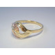 Dámsky zlatý prsteň žlto červené zlato jemný vzor VP59185V 14 karátov 585/1000 1,85 g