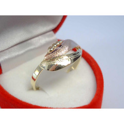 Kombinovaný dámsky zlatý prsteň žlto červené zlato VP62210V 14 karátov 585/1000 2,10 g
