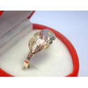 Zlatý dámsky prsteň viacfarebné zlato DP60180V 14 karátov 585/1000 1,80 g