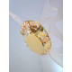 Výrazné dámske naušnice kombinované zlato zdobené DA1355V 14 karátov 585/1000 13,55g