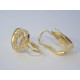 Zaujímavé dámske zlaté naušnice biele zlato kamienky zirkónu VA265B 14 karátov 585/1000 2,65 g