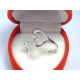 Zaujímavý dámsky strieborný prsteň otvorené srdiečko ródium VPS52230 925/1000 2,30 g