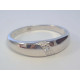 Jednoduchý dámsky strieborný prsteň zirkóny ródium VPS62266 925/1000 2,66 g