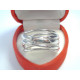 Zaujímavý dámsky výrazný prsteň ródiovaný VPS58830 925/1000 8,30 g
