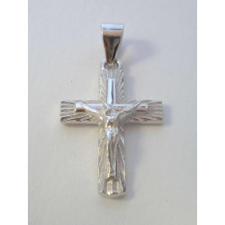 Strieborný prívesok kríž s Ježišom VIS167 925/1000 1,67 g