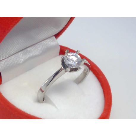 Dámsky prsteň z chirurgickej ocele so zirkónom VPO57190 316/L 1,90g