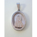 Prívesok medailón z chirurgickej ocele s motívom Panna Mária VIO207 316/L 2,07g