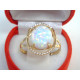 Dámsky zlatý prsteň s opálom a zirkónmi VP63250Z 585/1000 2,50g