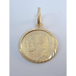 Zlatý medailón Ježiš VI088Z žlté zlato 14 karátov 585/1000 0,88g