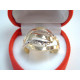 Kombinovaný dámsky zlatý prsteň vzorovaný VP60213V 14 karátov 585/1000 2,13 g