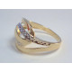 Kombinovaný dámsky zlatý prsteň vzorovaný VP60213V 14 karátov 585/1000 2,13 g