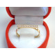Zlatý dámsky prsteň zaujímavý vzhľad žlté zlato kamienky VP57133Z 14 karátov 585/1000 1,33 g