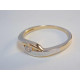 Dámsky zlatý prsteň viacfarebné zlato kamienok VP55185V 14 karátov 585/1000 1,85 g
