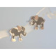 Detské strieborné náušnice slon napichovacie VAS165 925/1000 1,65g