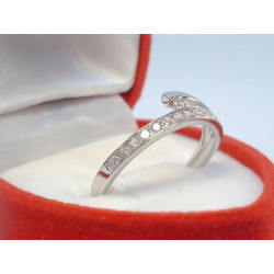 Dámsky strieborný prsteň so zirkónmi VAS54154 925/1000 1,54g