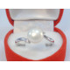 Strieborný prsteň s perlou a zirkónmi VPS61249 925/1000 2,49g
