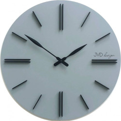 Dizajové nástenné drevené hodiny sivé JVD HC38.1