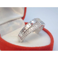 Dámsky  strieborný prsteň s kamienkami ródium VPS60217 925/1000 2,17g