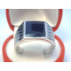 Zaujímavý pánsky prsteň ródiované striebro VPS63576 925/1000 5,76 g