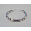 Unisex naušnica kruh ródiované striebro VAS017 925/1000 0,17 g