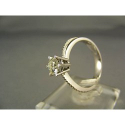 Diamantový prsteň v 18 karátovom bielom zlate VD55394