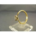 Diamantový prsteň v žltom zlate VD54205