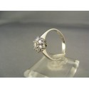 Diamantový prsteň biele zlato kamienky VD54262