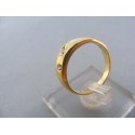 Zlatý dámsky prsteň žlté zlato malé kamienky DP54354Z