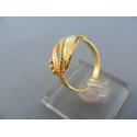 Zlatý dámsky prsteň žlté červené zlato guličky DP55243V