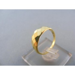 Zlatý dámsky prsteň žlté zlato jemné výčnelky DP51217Z