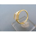 Zlatý prsteň žlté zlato dámsky kamienok zirkónu DP51265Z