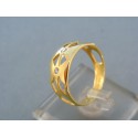 Zlatý dámsky prsteň žlté zlato kamienky DP57289Z