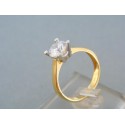 Zlatý dámsky prsteň jemný dvojfarebné zlato zirkón DP56355V