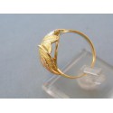Zlatý dámsky prsteň vzorovaný žlté červené zlato DP59362V