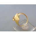 Zlatý dámsky prsteň moderný dvojfarebné zlato zirkón DP58601V