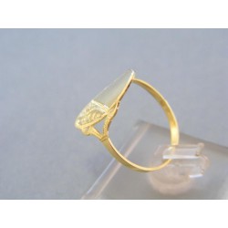 Zlatý prsteň dámsky vzorovaný žlté zlato DP57225Z