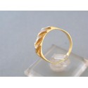 Zlatý prsteň žlté biele zlato výčnelky DP58245V