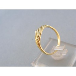 Zlatý prsteň žlté zlato zaujímavy tvar DP582Z