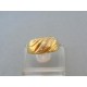 Elegantný zlatý prsteň žlté zlato kamienky